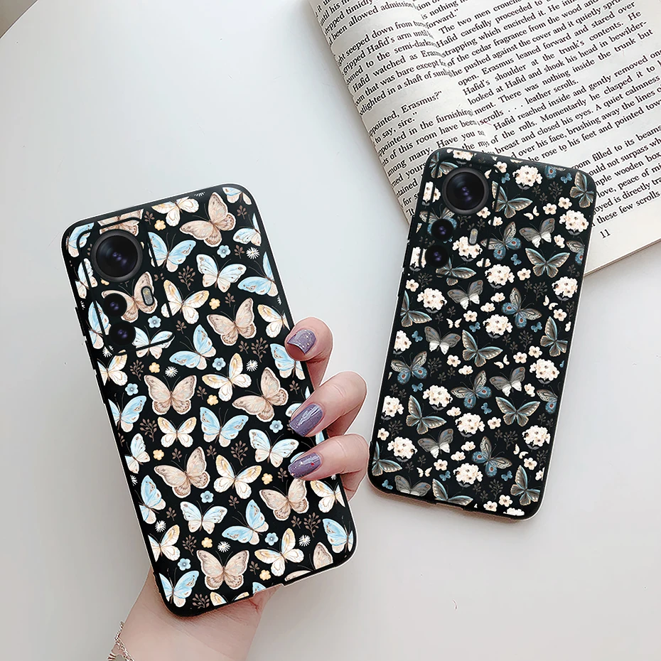 Funda Silicona Xiaomi 12 Lite Estampado Floral Antigolpes Protectora - imagen 3