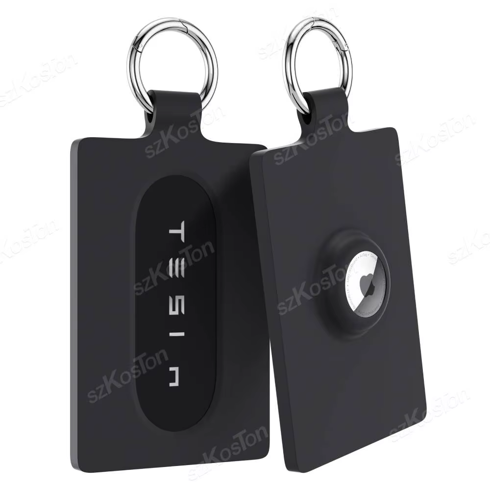 Funda Tesla AirTag con tarjetero – Silicona llave Model 3/Y/S/X