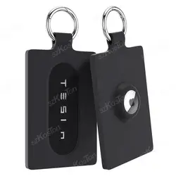 Funda Tesla AirTag con tarjetero – Silicona llave Model 3/Y/S/X