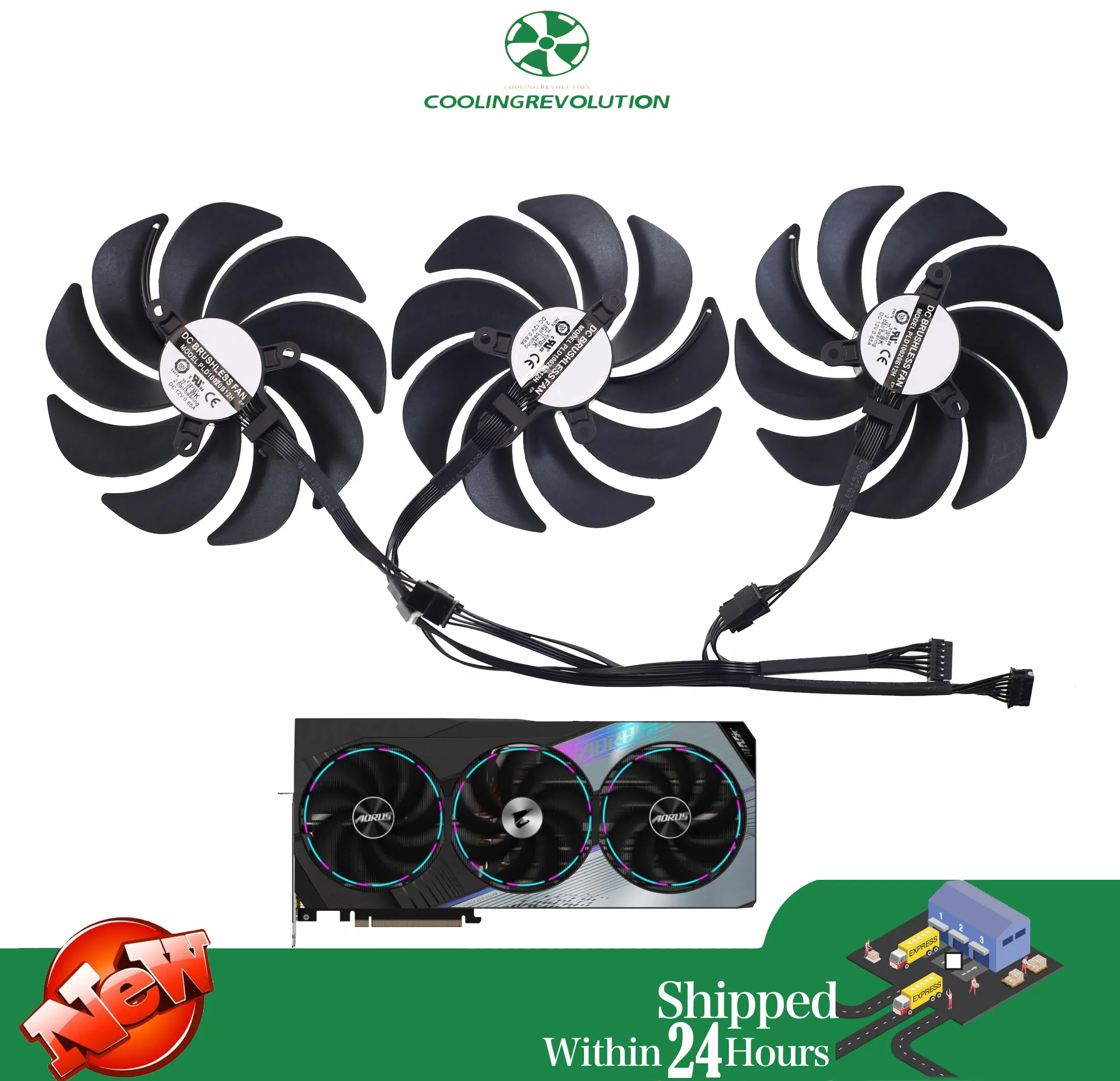 Ventilador de GPU 108x108x20mm (segunda imagen)