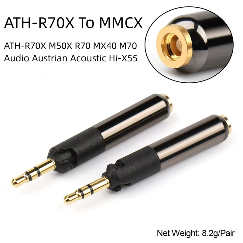 Convertidor de auriculares de aluminio con connector MMCX
