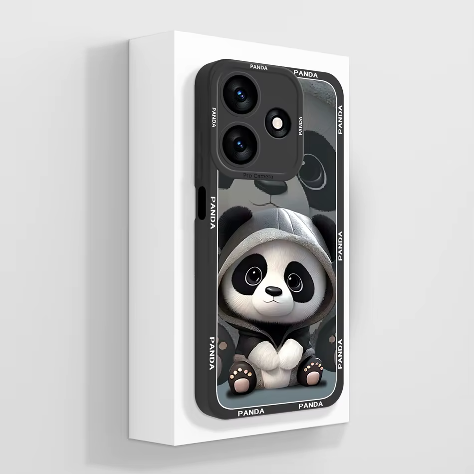 Funda de silicona líquida vista frontal para Tecno Spark 10 Pro