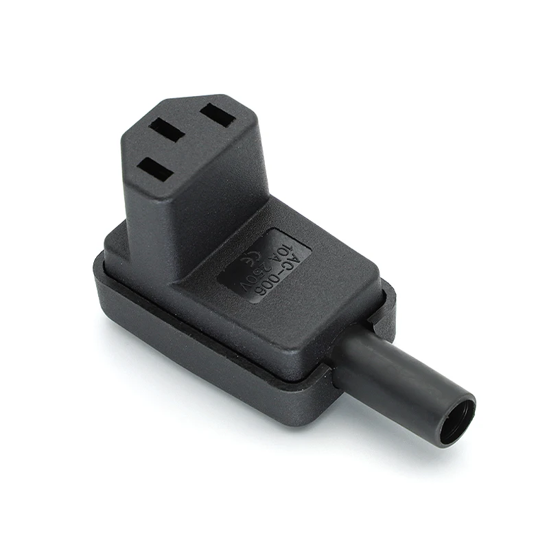 Conector C13 Hembra 90° – Cable Alimentación IEC