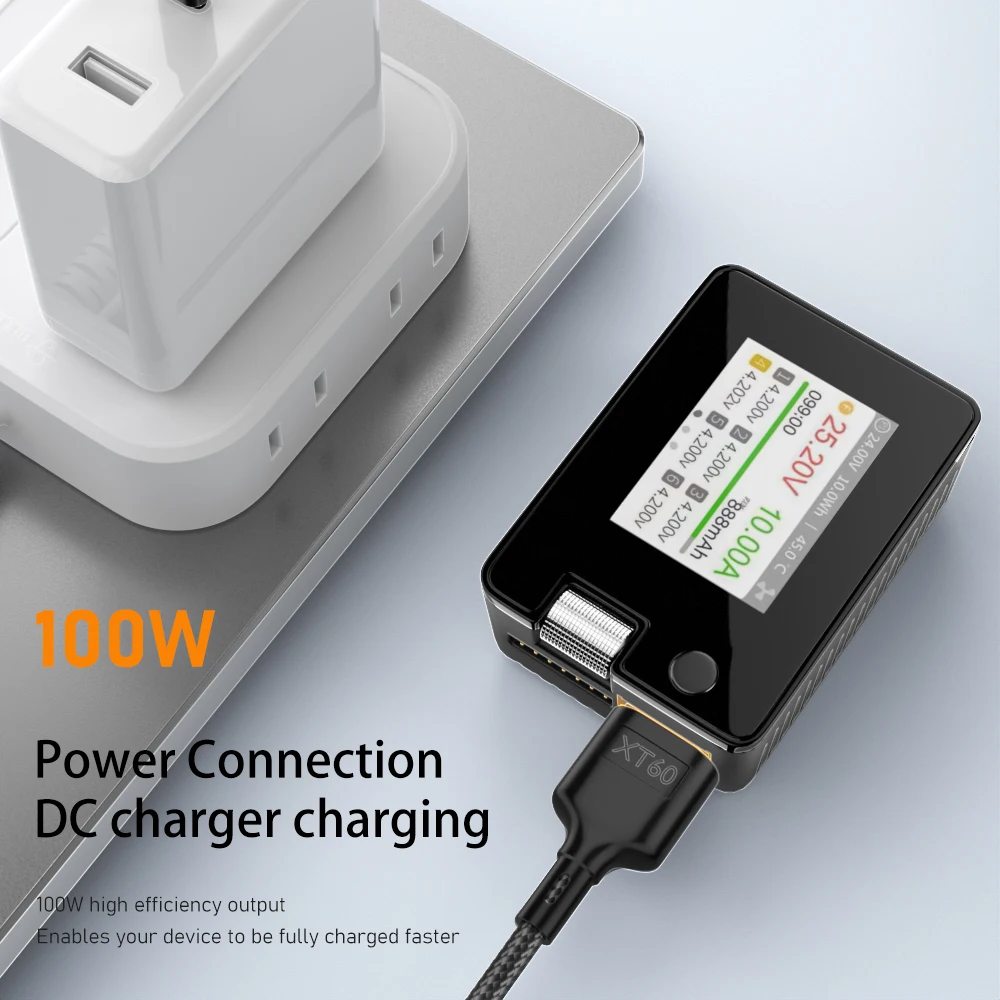 Adaptador USB-C a XT60 ToolkitRC SC100 para Carga - imagen 3