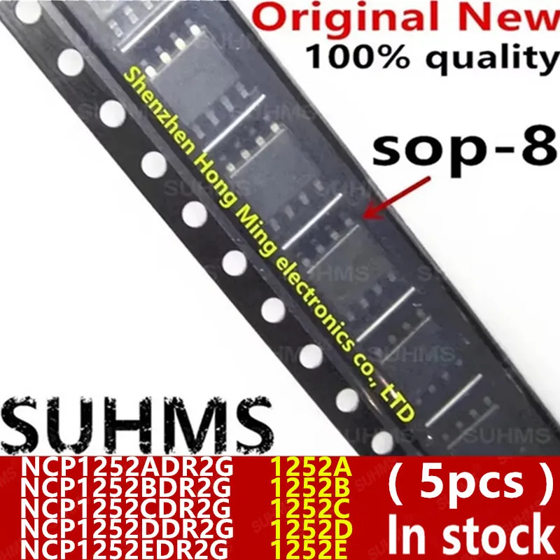 Pack de 5 circuitos integrados NCP1252 SOP-8
