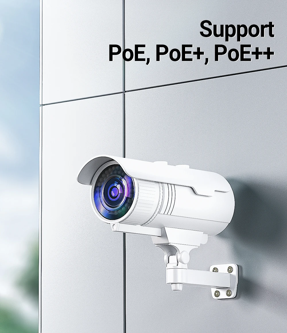 Cable Cat5e UTP con soporte PoE para cámaras y dispositivos de red