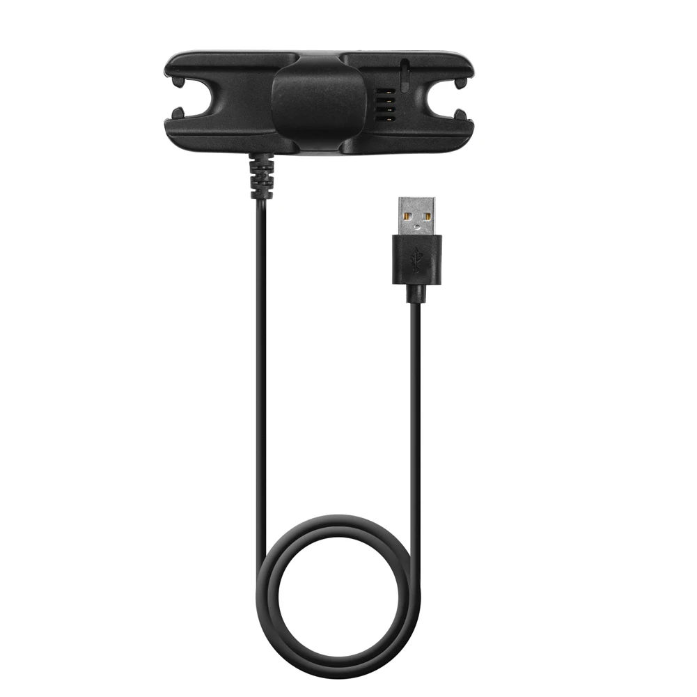 Vista frontal del cargador negro para Sony Walkman