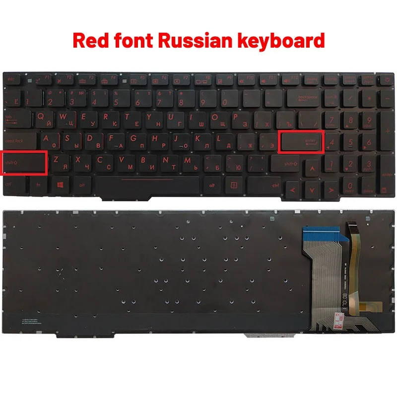 Teclado para ASUS GL753 con retroiluminación