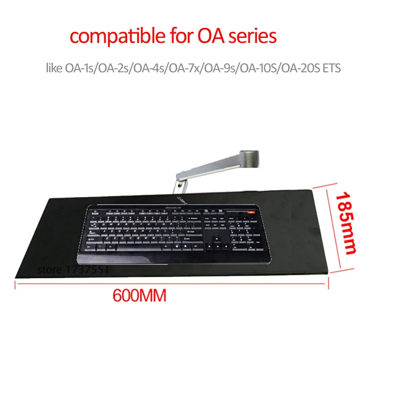 Brazo Articulado OA-7X – 360° Aluminio Negro para Monitor
