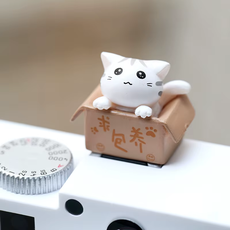 Protector de zapata caliente con diseño de gato para cámara