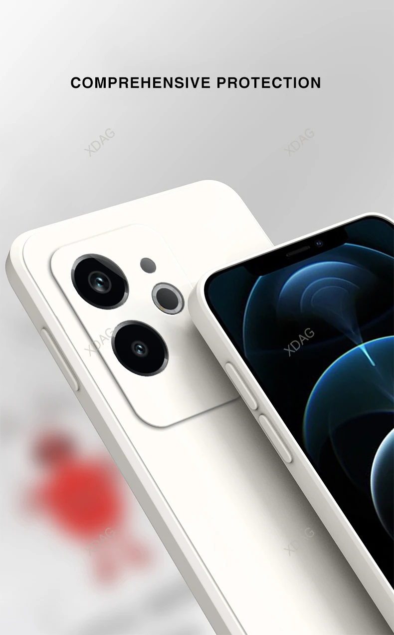 Funda XDAG de silicona para OPPO Realme GT6