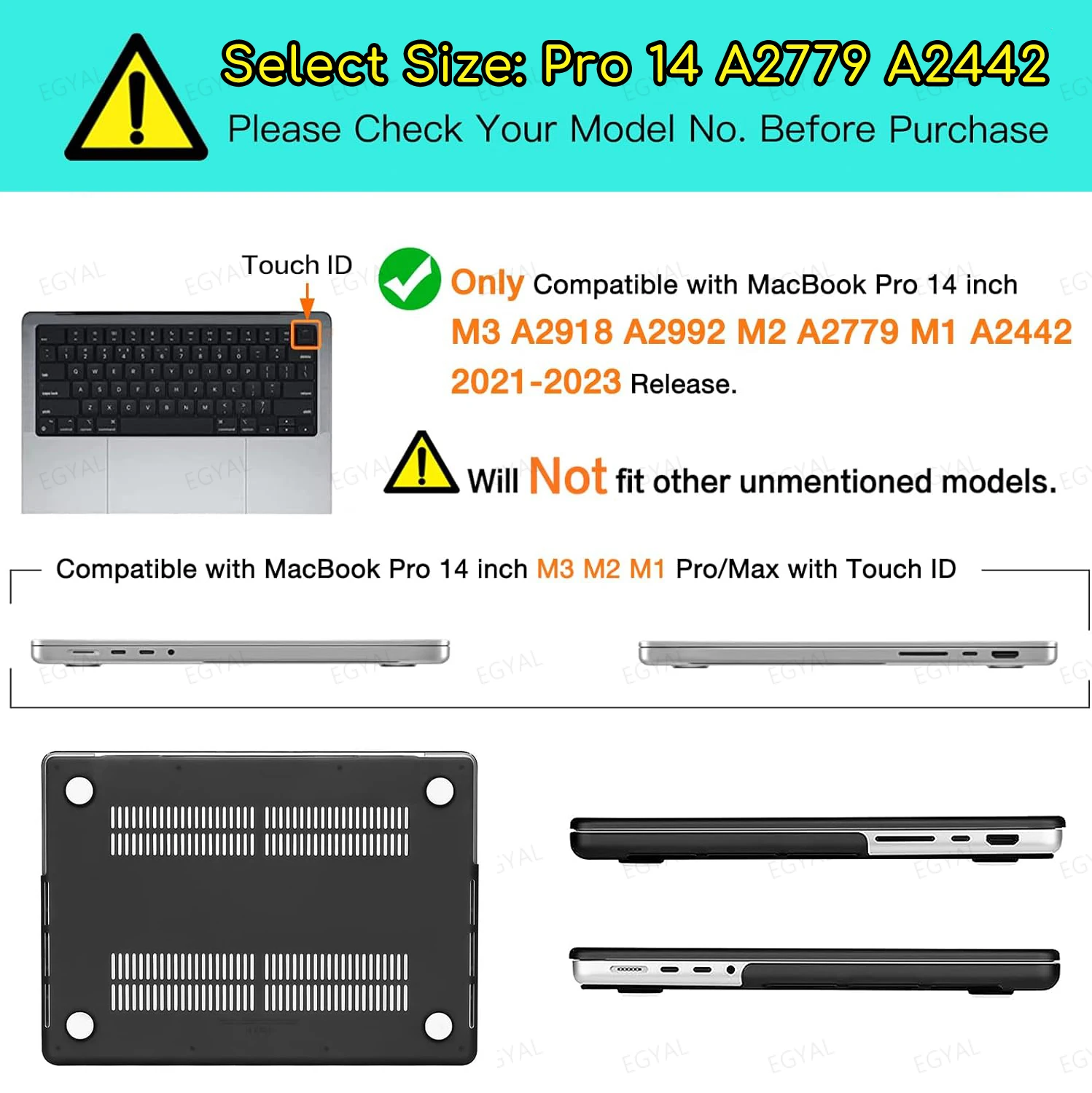 Compatibilidad de la funda con diferentes modelos MacBook