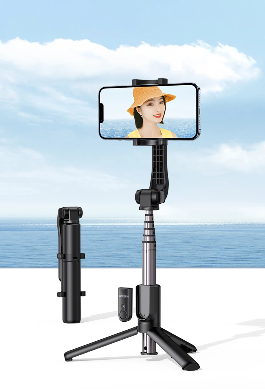 Trípode selfie stick Bluetooth extendido