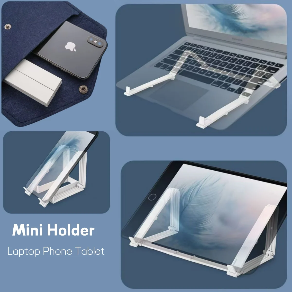 Soporte Elevador Plegable para Portátil – Base de Escritorio - imagen 3