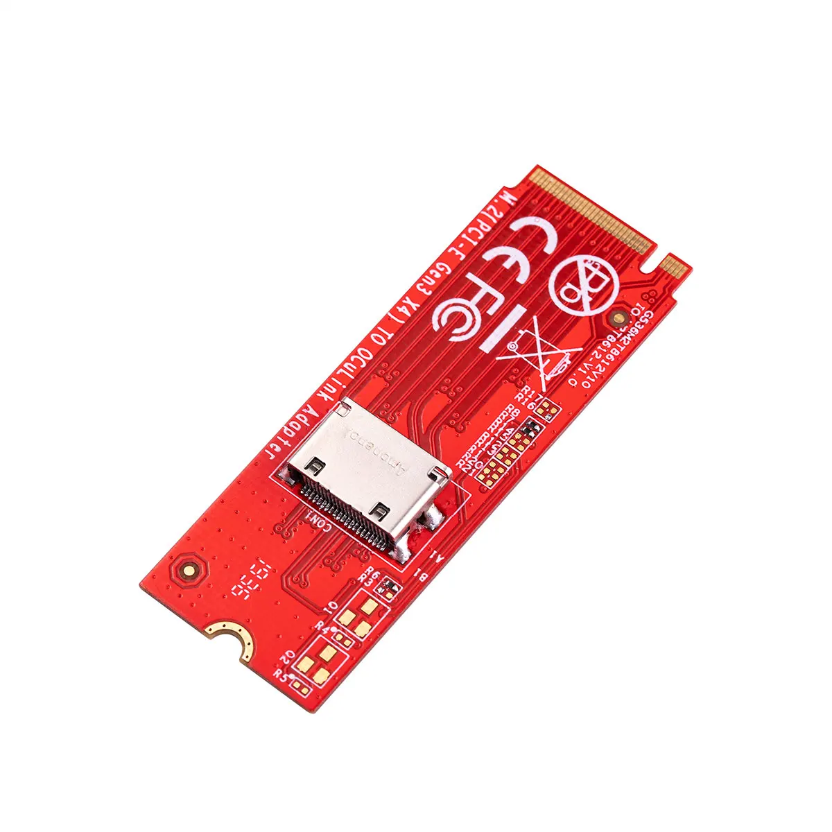 Adaptador IOCREST M.2 a Oculink vista frontal
