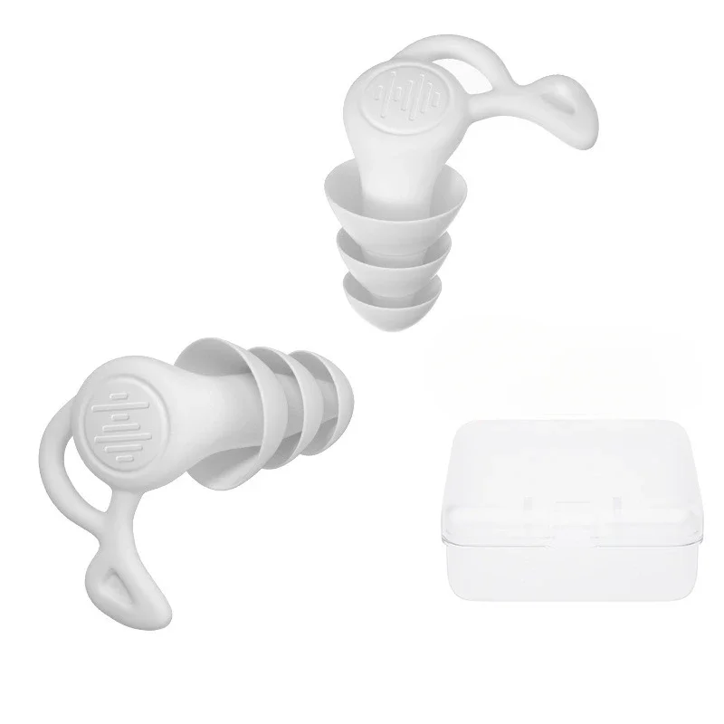 Tapones junto a su estuche de transporte