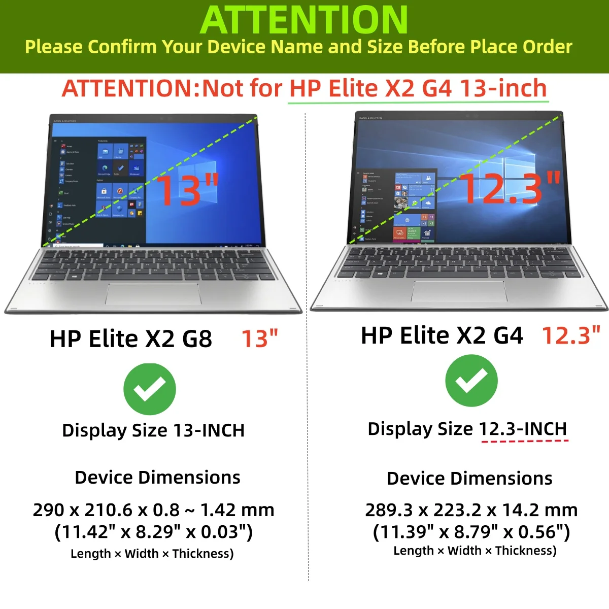 Funda Tableta HP Elite X2 G4 Cuero PU Antigolpes Soporte Negocios - imagen 5