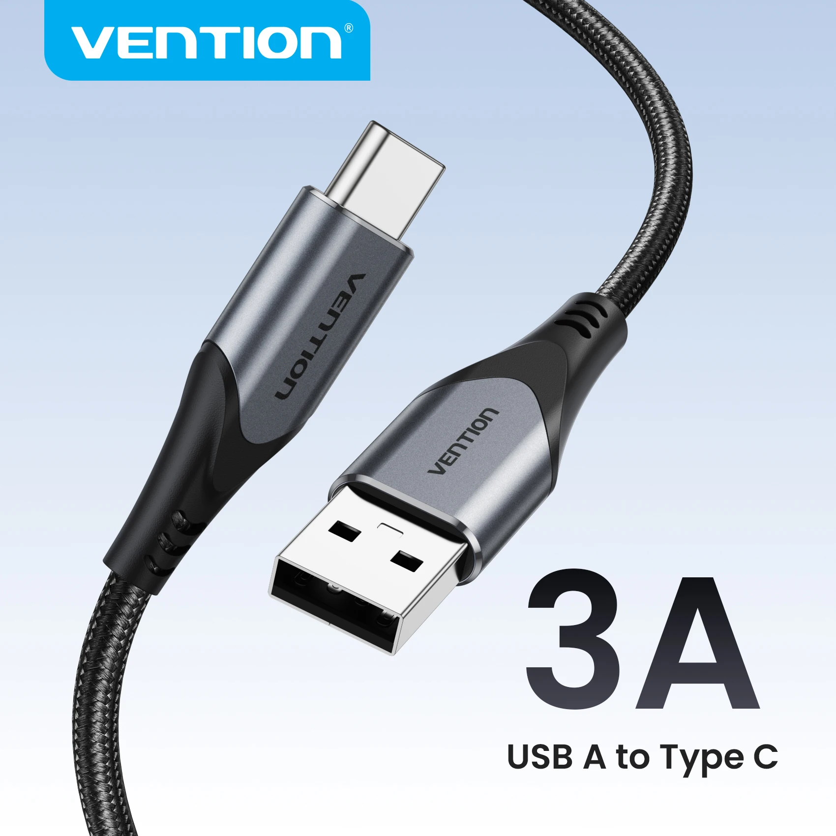 Vention Cable USB-C Carga Rápida para Samsung S21 y Xiaomi Redmi Note 8 - imagen 2