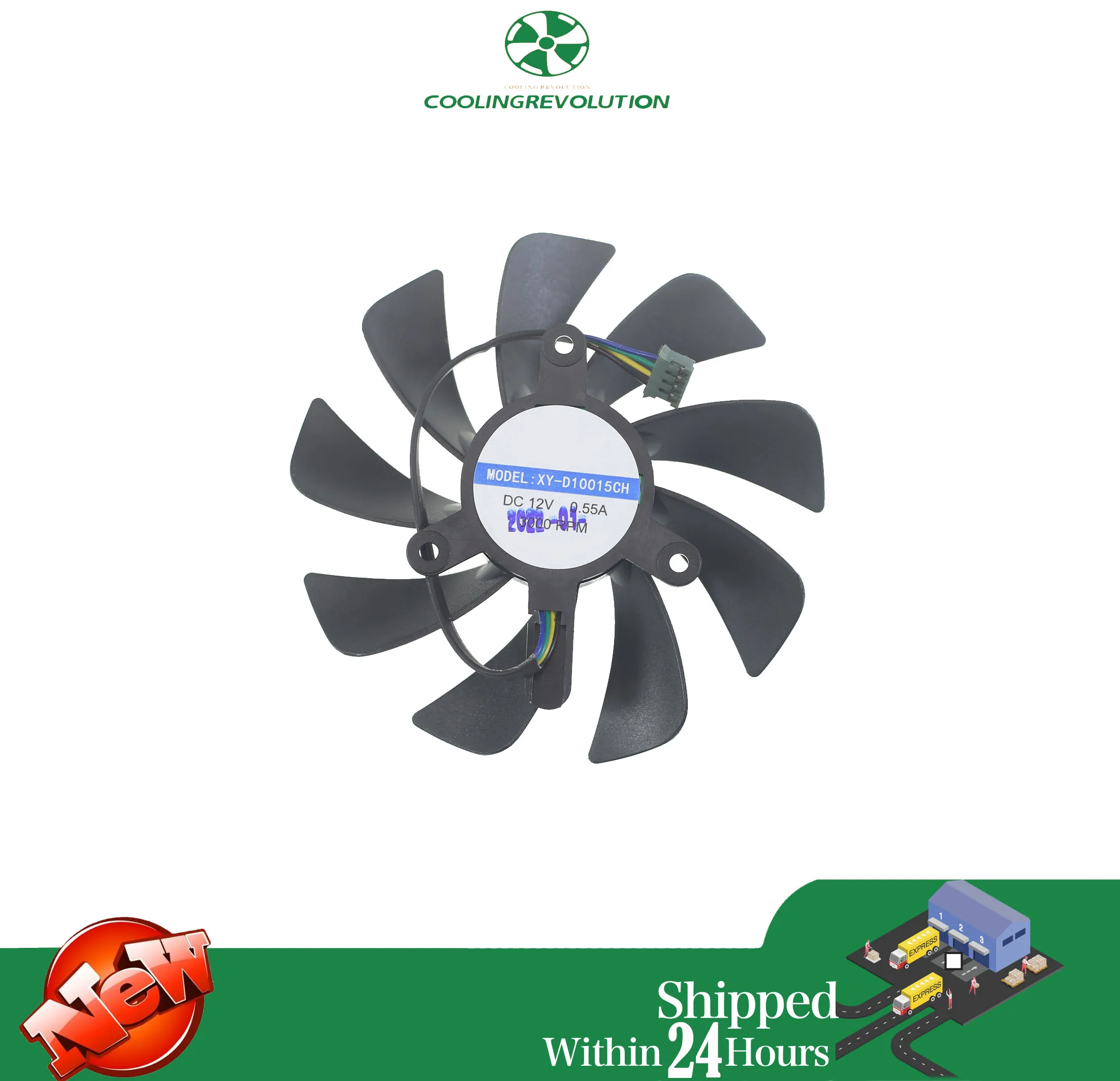 Detalle del conector de 4 pinos del ventilador XY-D10015SH