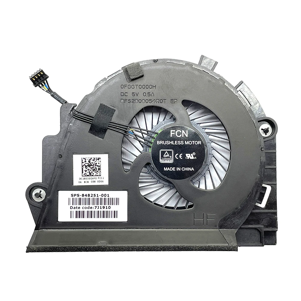 Ventilador de refrigeración HP ZBook posición de instalación