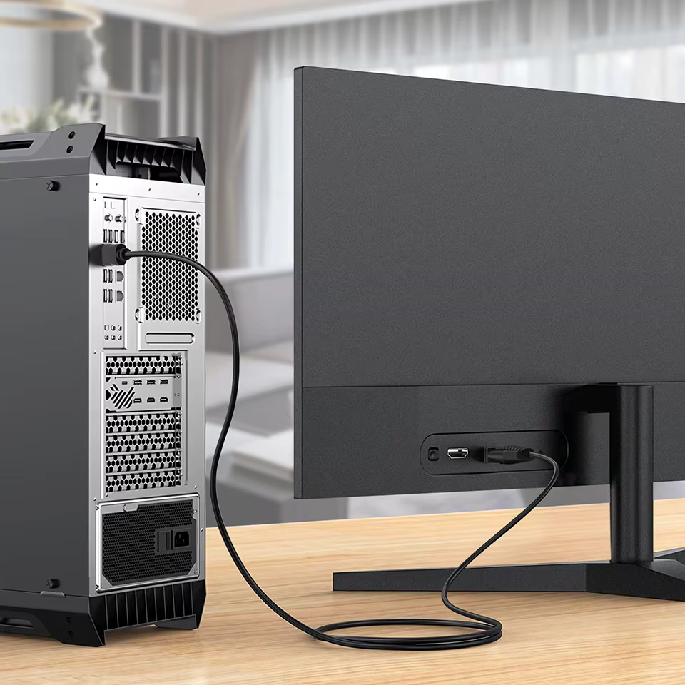 Ejemplo de conexión a monitor y proyector