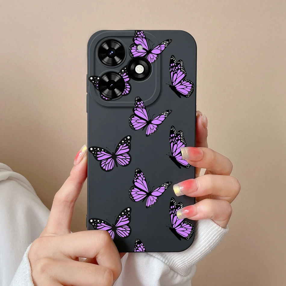 Funda color rosa femenino con diseño corazón
