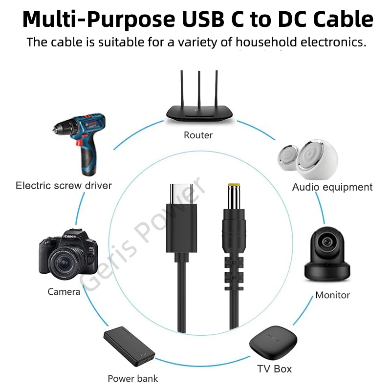 Vista lateral del cable adaptador