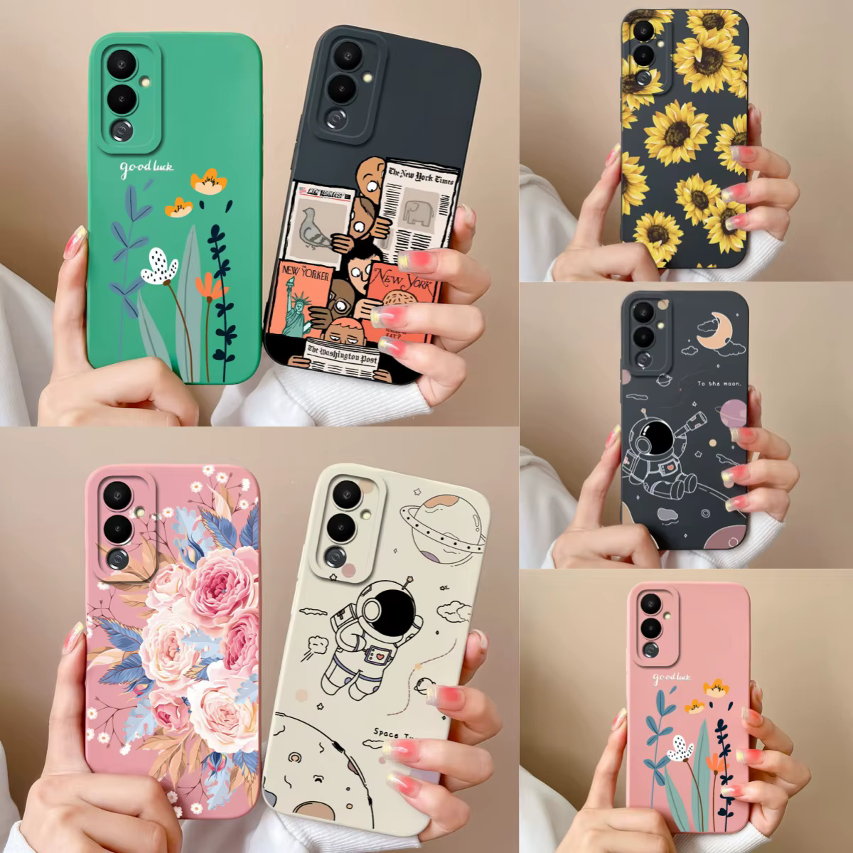 Funda Silicona Líquida Tecno Pova 4 Pro con Flores Antigolpes - imagen 5