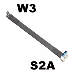 Cable USB 2.0 Micro B Macho – Plano blindaje EMI FPV