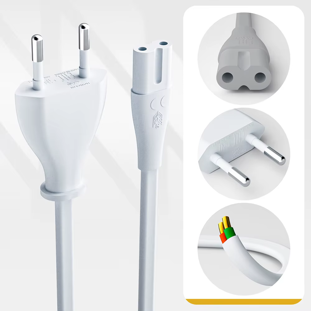 Cable IEC C7 Euro UE – TPE Premium Compatible PS5 Xbox Apple TV