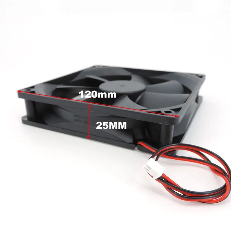 Ventilador PC 120mm Sin Escobillas 12V 2 Pines–Refrigeración Silenciosa - imagen 5