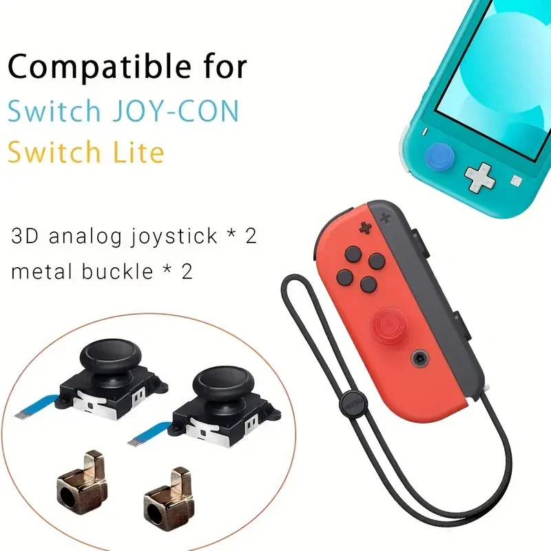 Kit Joysticks Nintendo Switch Joy-Con con Herramientas Reparación