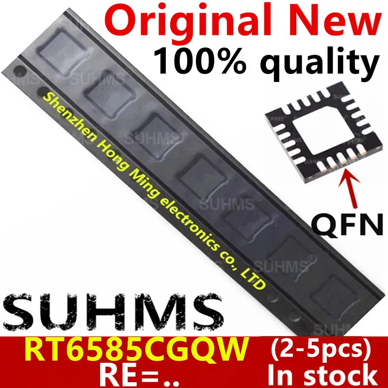 Conjunto de chips RT6585CGQW QFN-20 vista frontal