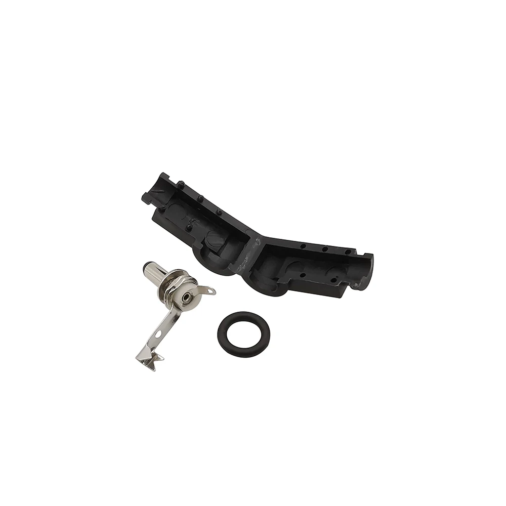 Conector alimentación CC codo ángulo recto para soldar - imagen 3
