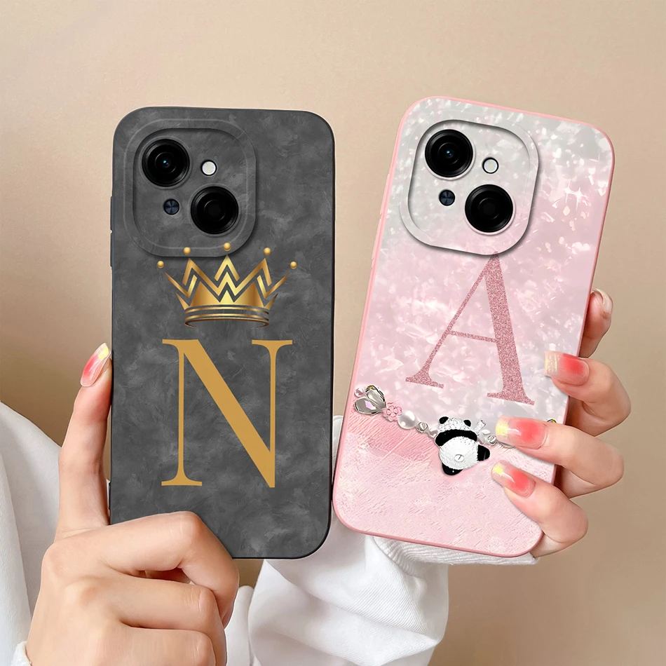 Funda personalizada Tecno Spark Go letras – Protección cámara suave - imagen 2