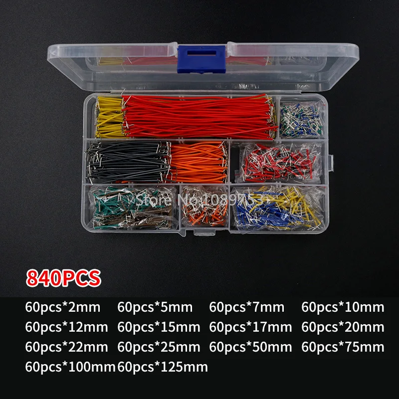 Kit organizado en caja de plástico