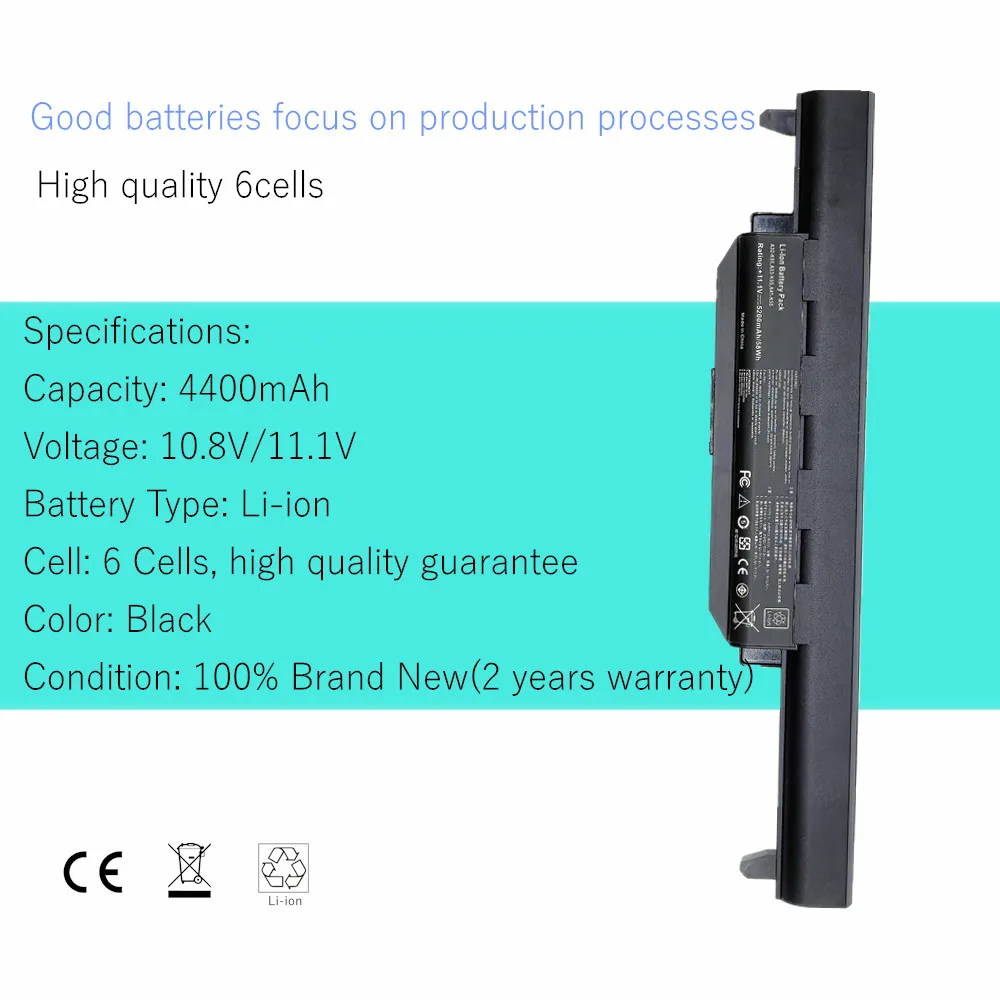 Batería para portátil ASUS – Compatible serie A45/A55/A75 - imagen 2