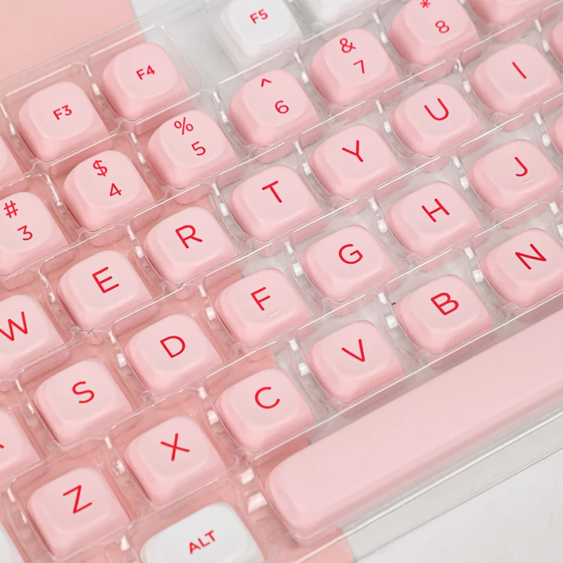 Teclado mecánico AULA F75 / GK61 / Anne Pro 2 Teclas PBT Flamenco