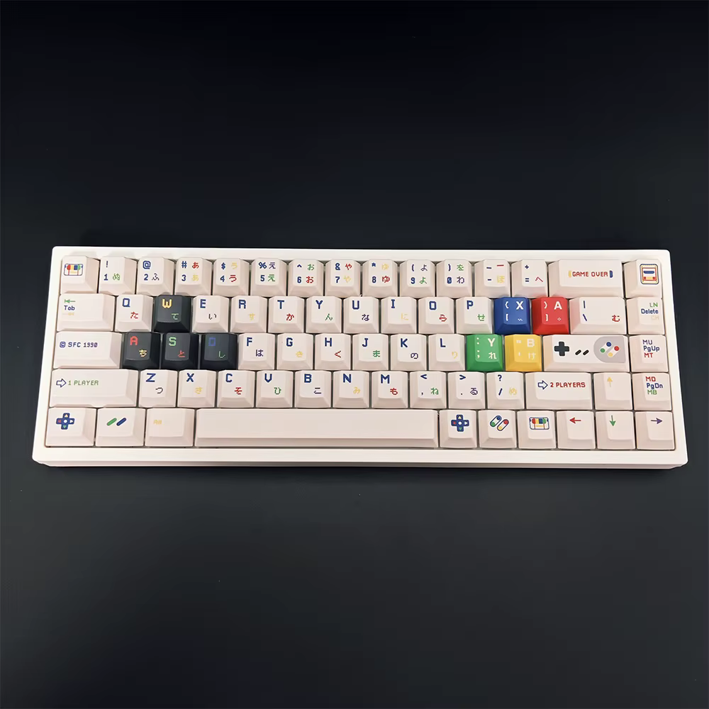 Teclas PBT Retro Blancas Perfil Cherry para Teclado Mecánico ISO - imagen 5