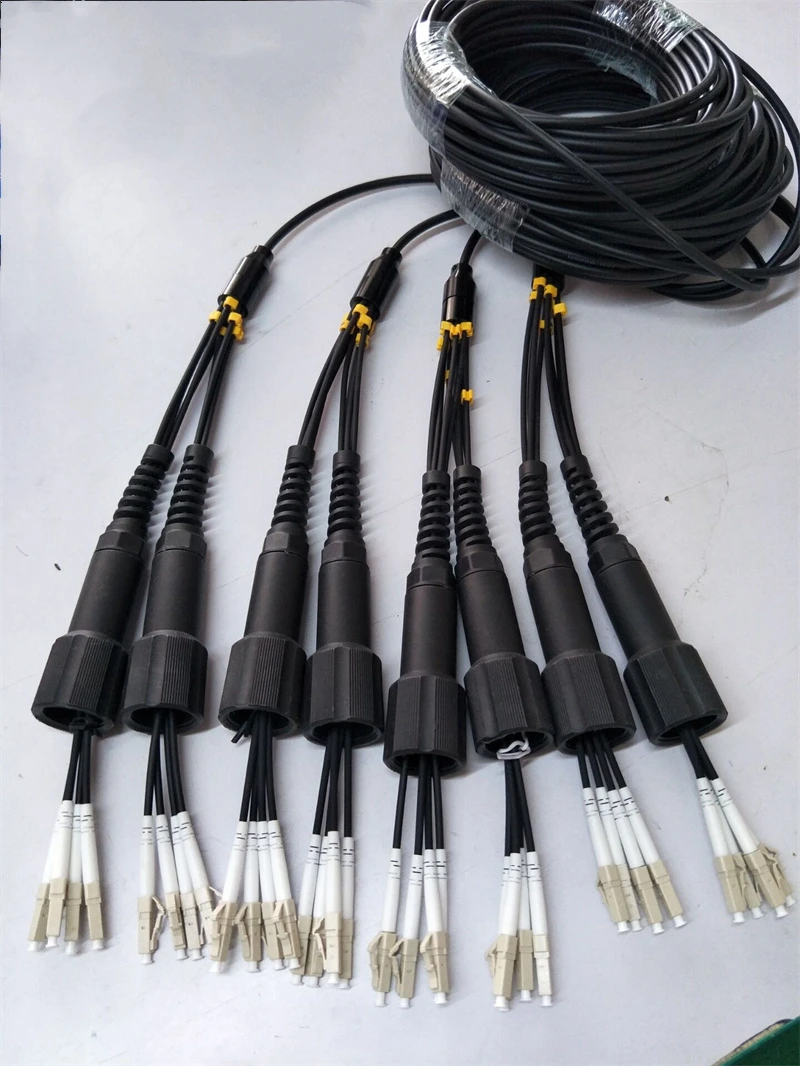 Cable de fibra OM3 blindado con tambor