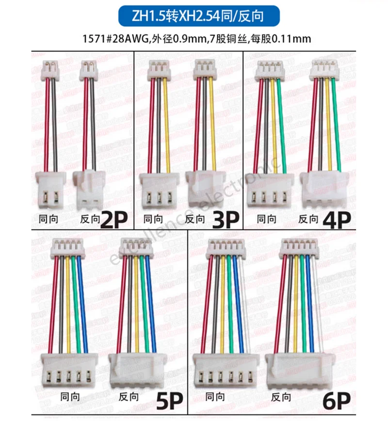 Ejemplo de conexión en una protoboard