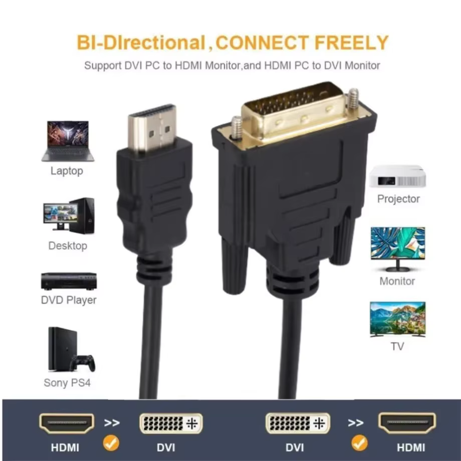 Conexión HDMI a DVI bidireccional