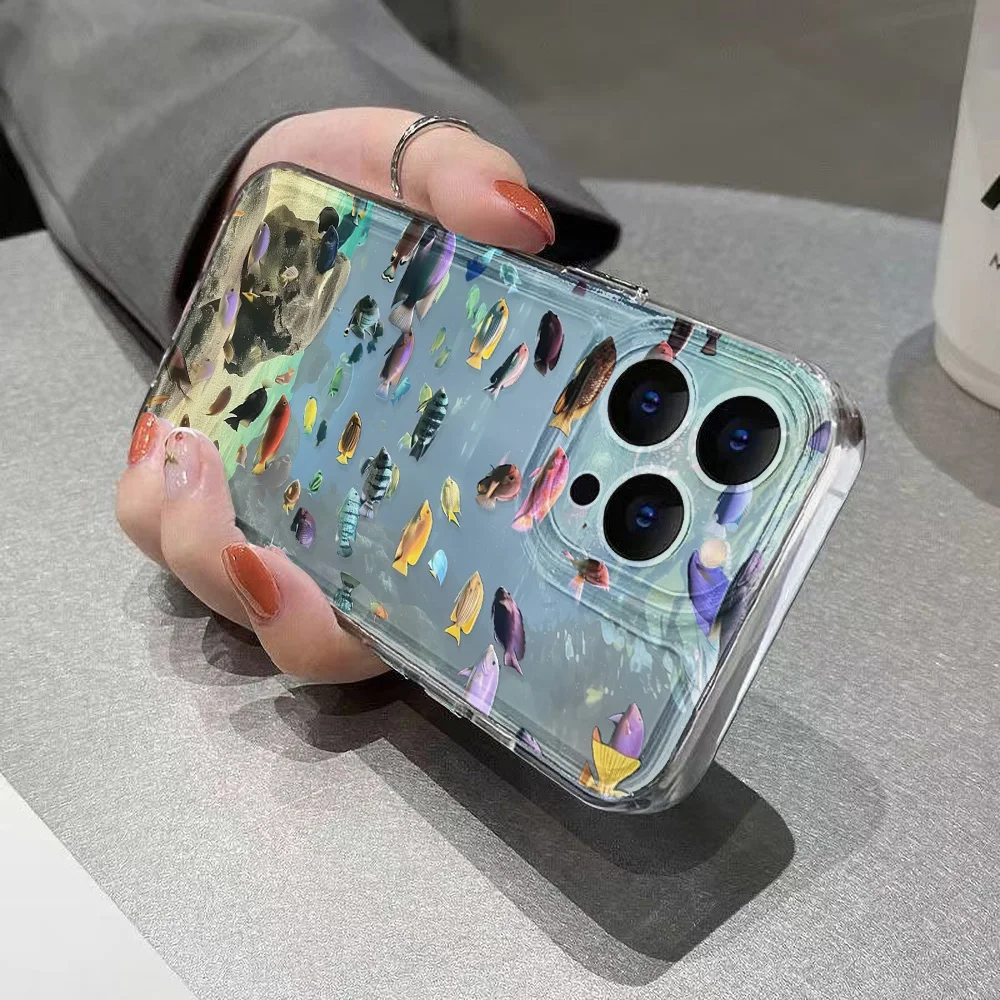 Funda Transparente iPhone Peces – Silicona Suave Antigolpes - imagen 3