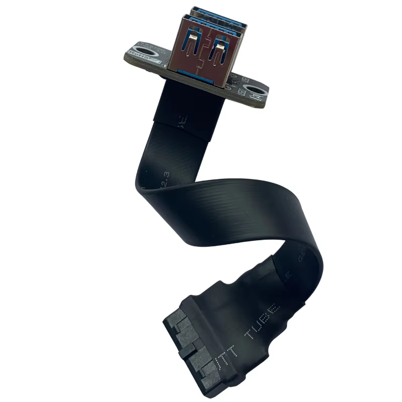 Vista del cable plano flexible