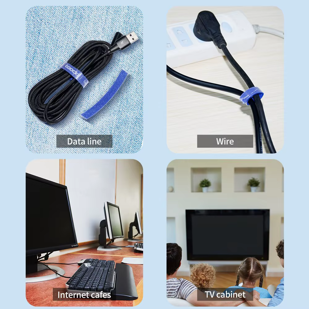 Organizador de Cables Toocki 5m – Bridas Enrolladoras 10mm para Móvil - imagen 4