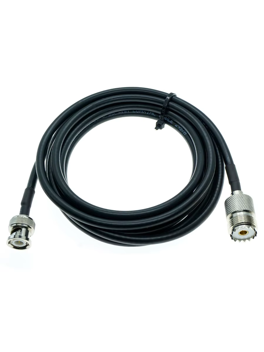 Cable pigtail RF BNC macho a UHF hembra SO239
