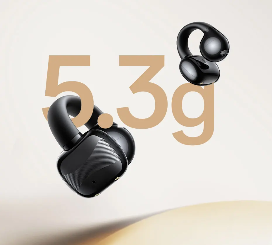 Diseño ergonómico con clip y gancho para la oreja