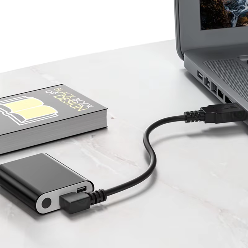 Cable USB Micro USB 90 grados ángulo izquierda