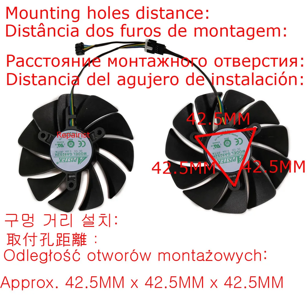 Ventilador CF9015H12S 85mm para ZOTAC RTX 4060