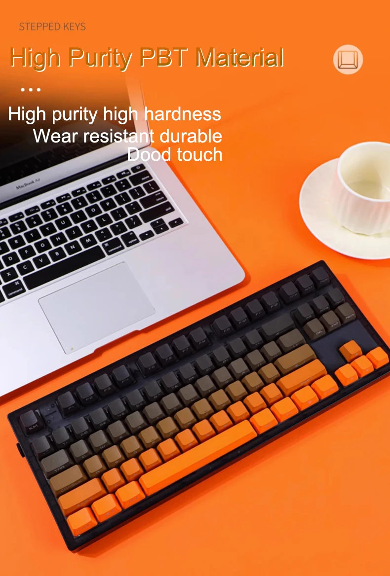 Detalle de perfil OEM y superficie PBT